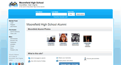 Desktop Screenshot of moorefieldhighschool.org